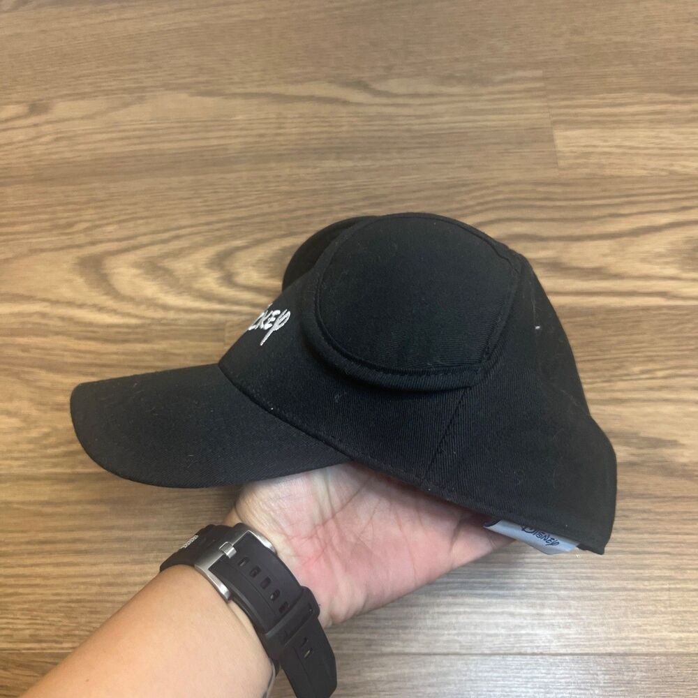 Disney Mickey Mouse‎ Ears Baseball Cap Hat OS Snapback Adjustable Black - Picture 2 of 8